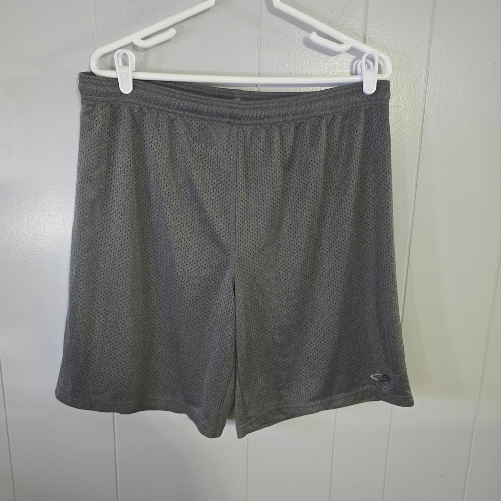 C9 by Champion Mesh Athletic Shorts‎ Mens L Gray Elastic Waist Drawstring